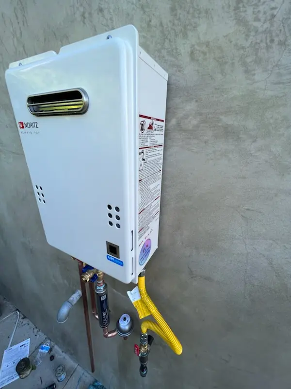 Tankless water heater installation for Erwin homes
